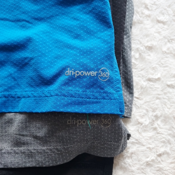 Russell Athletic Training Fit Mesh Tank Tops Lot of 4 Blue, Teal, Black, & Gray - Picture 7 of 8